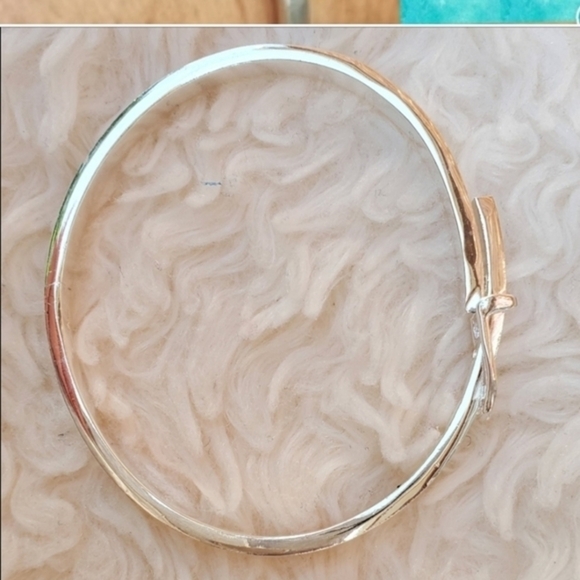 Vintage Sterling Belt Bracelet - Picture 5 of 7